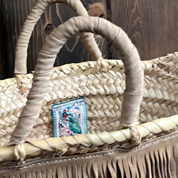 Johnny Was Basket bag with suede fringe - Picture 4 of 9